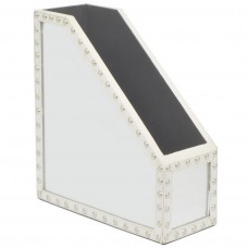 Darby Home Co Denita Mirrored Magzine Holder Leather/Faux Leather Box DRBH2267